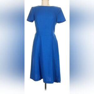 Elegant Blue Pleated Dress BGL